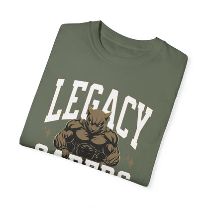 Personalized Muscle Mascot T-Shirt – Bold Custom School Colors & Game Day Power Look