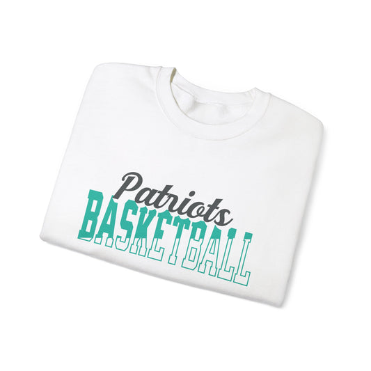 Custom Team Mascot Crewneck Sweatshirt – Personalized School Colors & Half-Solid, Half-Outline Text