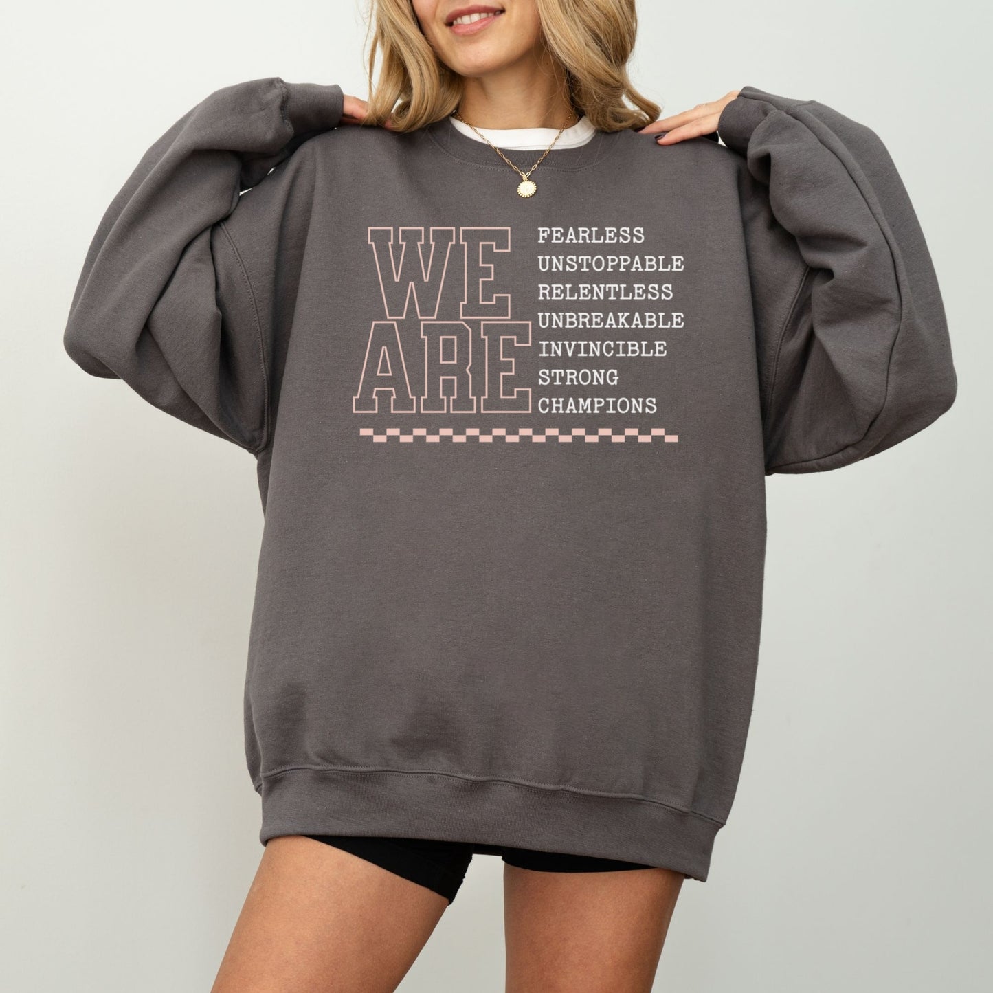 🏆 Motivational Sports Crewneck Sweatshirt | Game Day Athletic Sweatshirt for Basketball, Soccer, Wrestling & More!