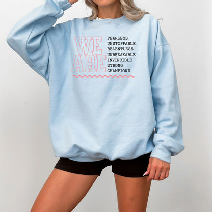 🏆 Motivational Sports Crewneck Sweatshirt | Game Day Athletic Sweatshirt for Basketball, Soccer, Wrestling & More!