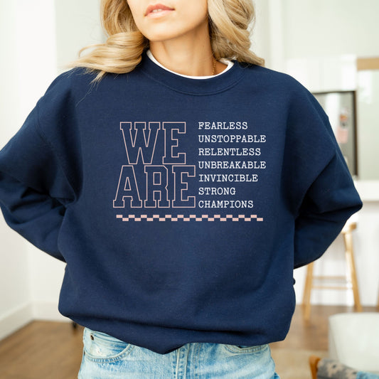 🏆 Motivational Sports Crewneck Sweatshirt | Game Day Athletic Sweatshirt for Basketball, Soccer, Wrestling & More!