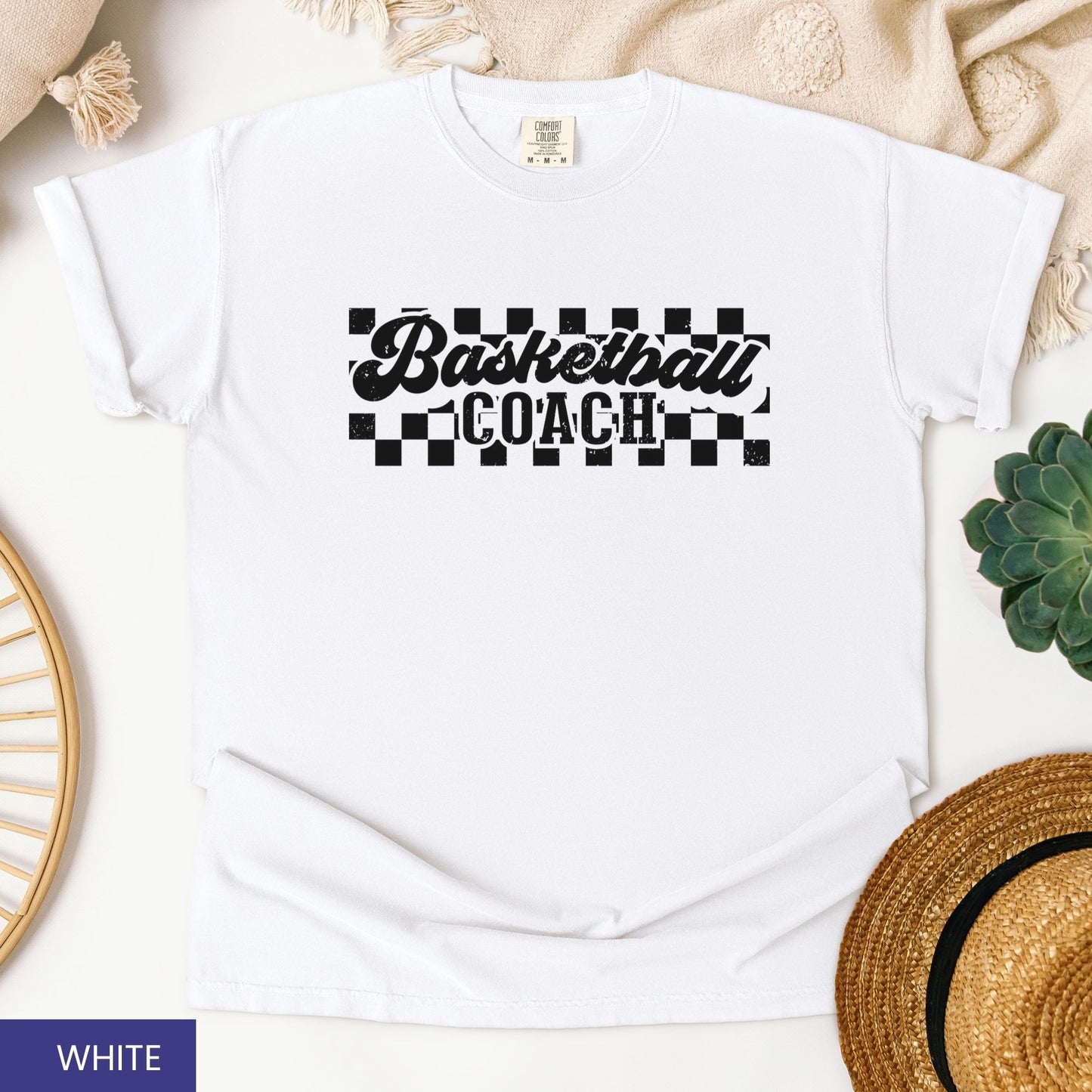 Personalized Retro Basketball T-Shirt – Custom Basketball Coach, Mama, Dad & More