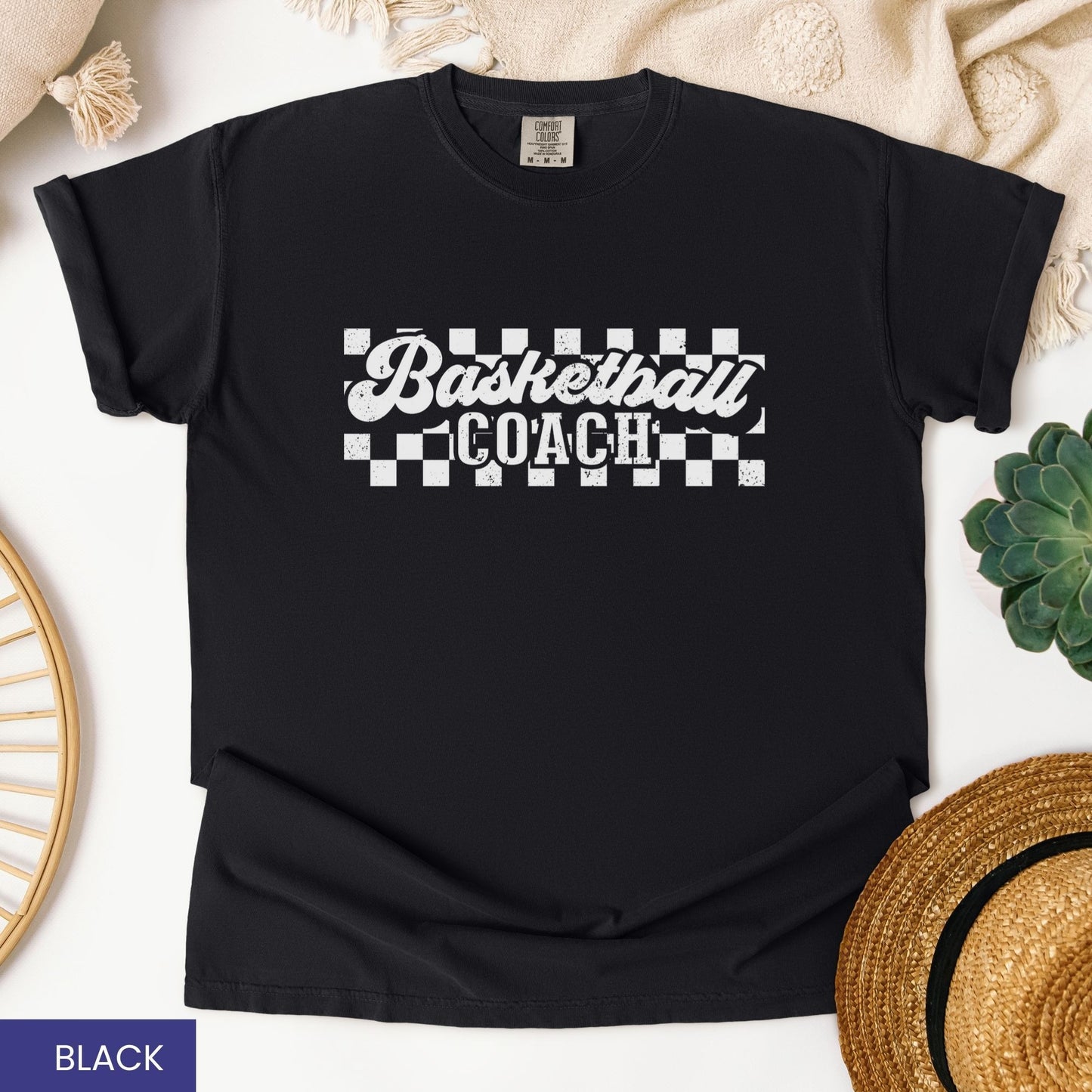Personalized Retro Basketball T-Shirt – Custom Basketball Coach, Mama, Dad & More