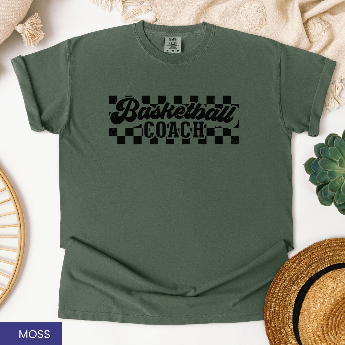 Personalized Retro Basketball T-Shirt – Custom Basketball Coach, Mama, Dad & More