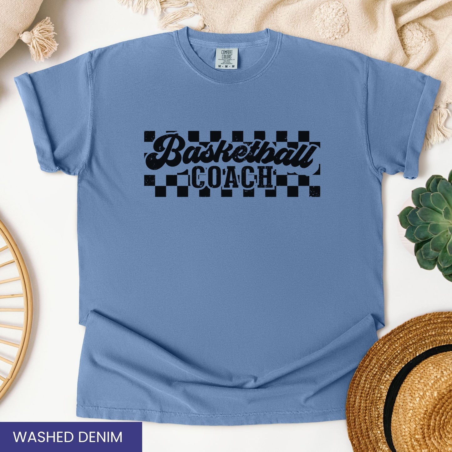 Personalized Retro Basketball T-Shirt – Custom Basketball Coach, Mama, Dad & More